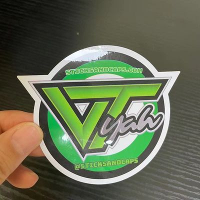 Congelação lustrosa adesiva forte da etiqueta do vinil do PVC da laminação resistente