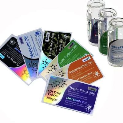 holograma Vial Label de 3x6cm, etiquetas imprimindo UV da garrafa de óleo essencial
