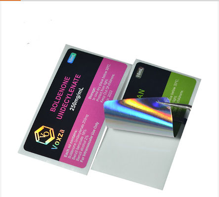 holograma Vial Label de 3x6cm, etiquetas imprimindo UV da garrafa de óleo essencial