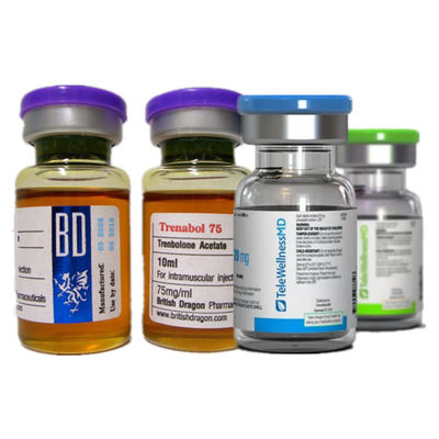 Certificação alta impermeável do ISO de 10ml Amber Medicine Glass Vials 5.5cm