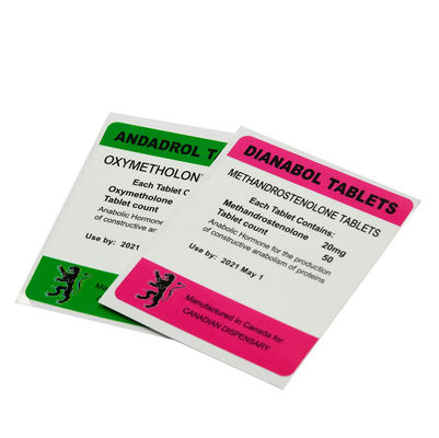 largura Vial Labels Fake Resistant esteroide farmacêutico de 70mm