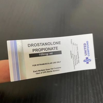 Etiquetas da garrafa do comprimento 30ml da cor 26mm de ISO9001 PMS com impressão da folha de prata