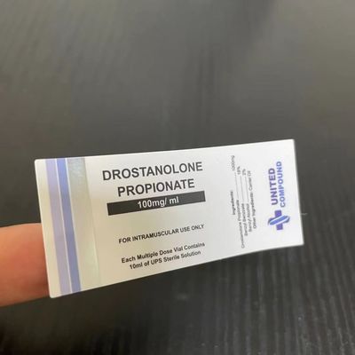 Etiquetas da garrafa do comprimento 30ml da cor 26mm de ISO9001 PMS com impressão da folha de prata
