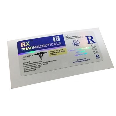 Pantone resistente ao calor colore etiquetas farmacêuticas da garrafa para a injeção dos esteroides