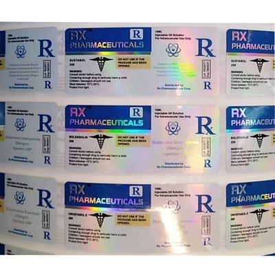 Pantone resistente ao calor colore etiquetas farmacêuticas da garrafa para a injeção dos esteroides