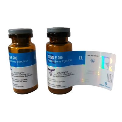 Largura laminada lustrosa de prata autoadesiva de 10ml Vial Labels 30mm