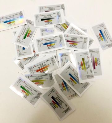 Vidro imprimindo UV impermeável Vial Labels For Medication de 6x3cm