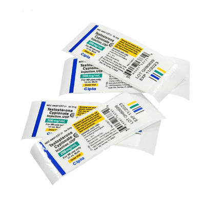 As anti etiquetas falsificadas da garrafa 15ml, PMS colorem etiquetas impermeáveis da garrafa
