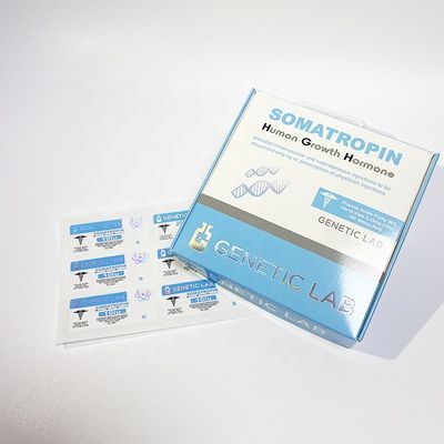 Cor Vial Labels esteroide de PMS, anti moeda falsa Vial Labels farmacêutico