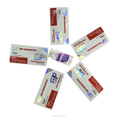 Anti vidro imprimindo falsificado Vial Labels For Medicine Bottle de 30x84mm