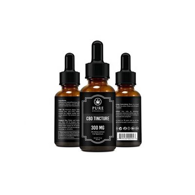 O vidro de papel Vial Labels do vinil, deslocou a etiqueta imprimindo da garrafa de Cbd