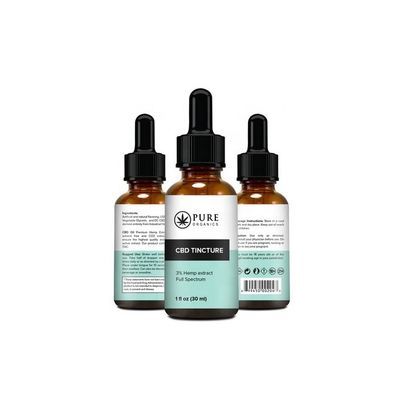 O vidro de papel Vial Labels do vinil, deslocou a etiqueta imprimindo da garrafa de Cbd