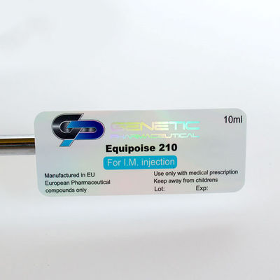 Etiquetas holográficas recicladas da segurança de 10ml Vial Labels 25*60mm