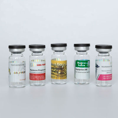 Etiquetas holográficas recicladas da segurança de 10ml Vial Labels 25*60mm