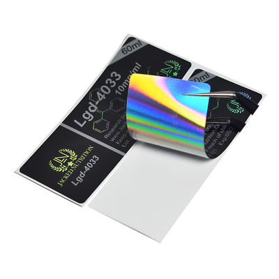O OEM enegrece a certificação holográfica do GV de Vial Labels da farmácia do vinil de 3x6.8cm