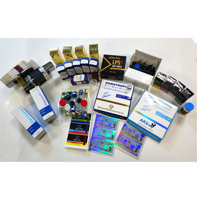 Anti impressão falsificada de 30x30x50mm 10ml Vial Boxes With Gold Foil