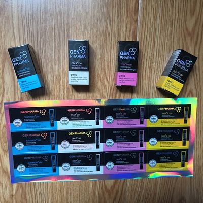caixas 300g/M2 de empacotamento holográficas altas de 60mm para a garrafa 10ml