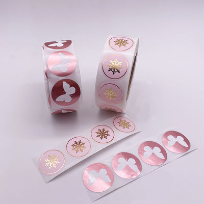 Etiqueta transparente ultravioleta do vinil do PVC do OEM anti com Rose Gold Foil Stamping