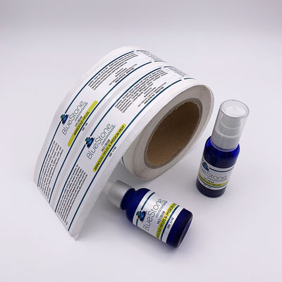 Etiquetas resistentes ao calor da garrafa do conta-gotas 30ml da etiqueta 3.5x7.6cm do vinil do PVC