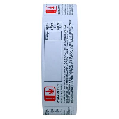 Etiquetas feitas sob encomenda da folha de ouro da largura de RoHS 70mm para a garrafa do conta-gotas 10ml