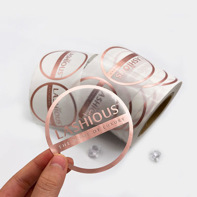 Anti Rose Gold Foil Stickers Strong esparadrapo gravado ultravioleta do ISO