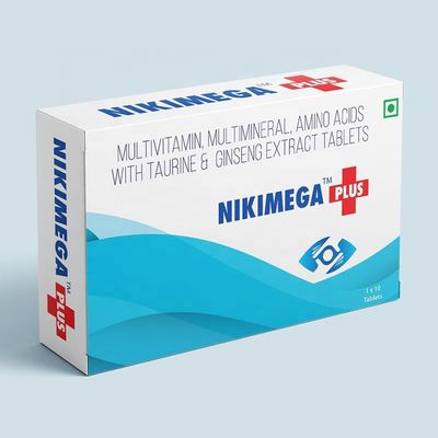 caixas dobráveis do cartão 400gsm, caixa de empacotamento médica da altura de 8cm