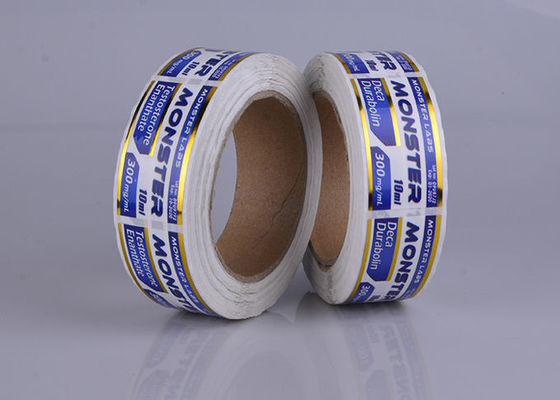 PP Vial Labels With Foil Stamp esteroide impermeável esparadrapo forte