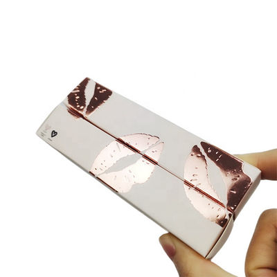 300g/M2 caixa de papel cosmética, Matt Lamination Lipstick Paper Box