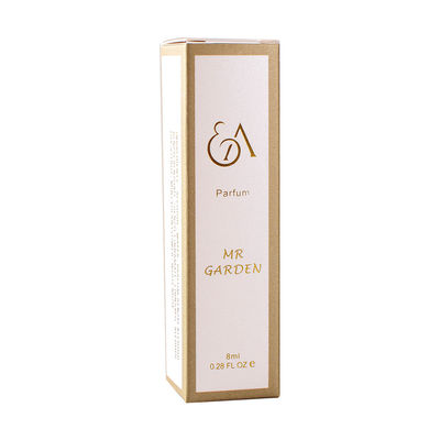 Caixa de papel cosmética do cartão alto da folha de ouro 105mm para a garrafa de perfume do óleo essencial