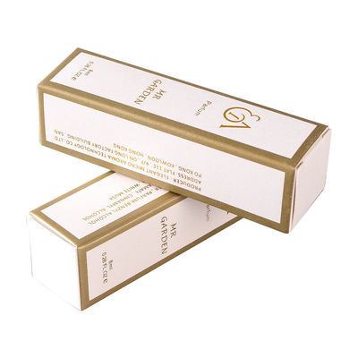 Caixa de papel cosmética do cartão alto da folha de ouro 105mm para a garrafa de perfume do óleo essencial