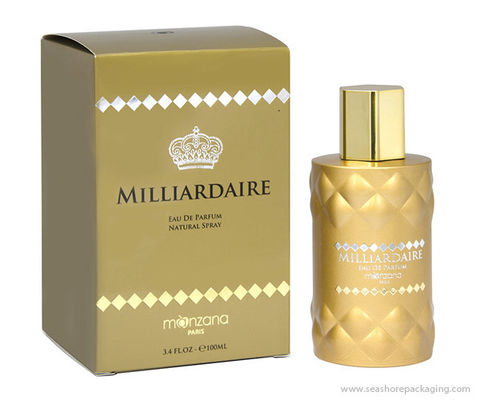 O empacotamento dobrável do perfume do cartão 300g/M2 encaixota a cor de CMYK